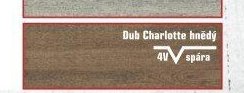 Dub Charlotte hnědý 4V spára