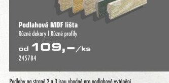 Podlahová MDF lišta