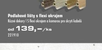 Podlahové lišty s flexi okrajem