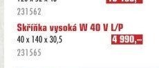 Skříňka vysoká W 40 V L/P
