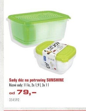 Sady dóz na potraviny SUNSHINE