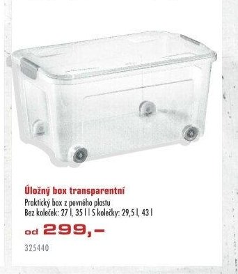 Úložný box transparentní