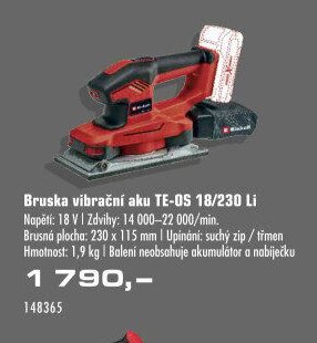 Bruska vibrační aku TE-OS 18/230 Li
