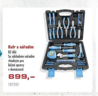 Kufr s nářadím 82 dílů