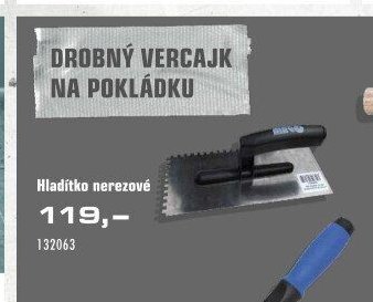 Hladítko nerezové