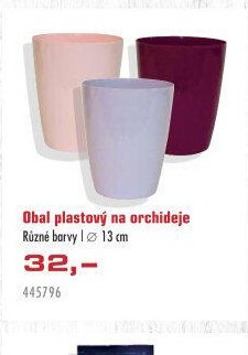 Obal plastový na orchideje