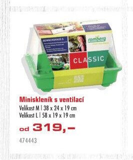 Miniskleník s ventilací