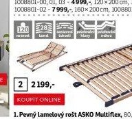 Pevný lamelový rošt ASKO Multiflex
