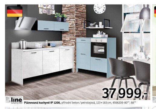 Plánovaná kuchyně IP 1200