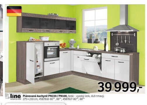 Plánovaná kuchyně PN220/PN100