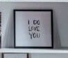 Obraz nápis I love you
