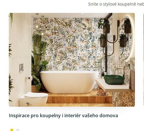 Inspirace pro koupelny a interiér vašeho domova