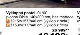 Výklopná postel .01/00