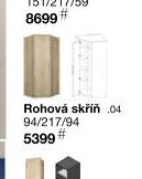 Rohová skříň 04 94/217/94