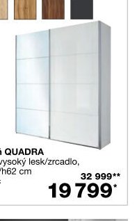 Šatní skříň QUADRA