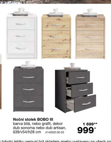 Noční stolek BOBO III