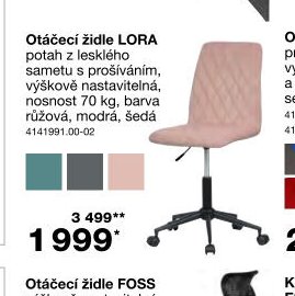 Otáčecí židle LORA