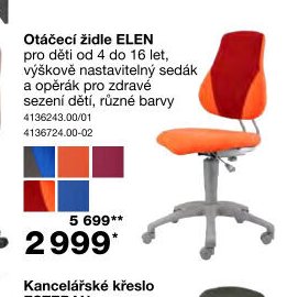 Otáčecí židle ELEN