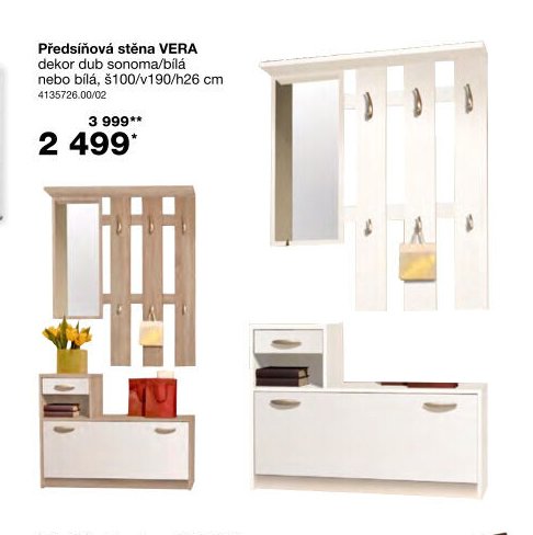Předsíňová stěna VERA