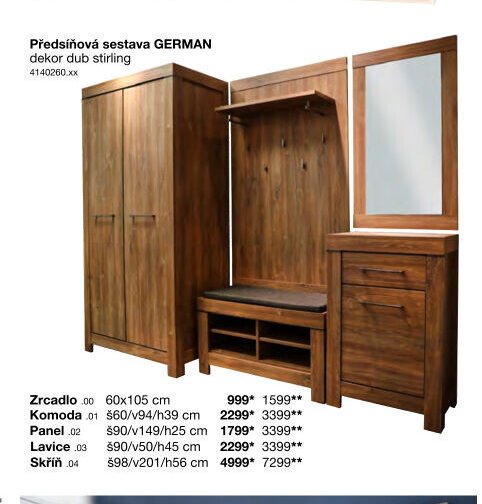 Předsíňová sestava GERMAN