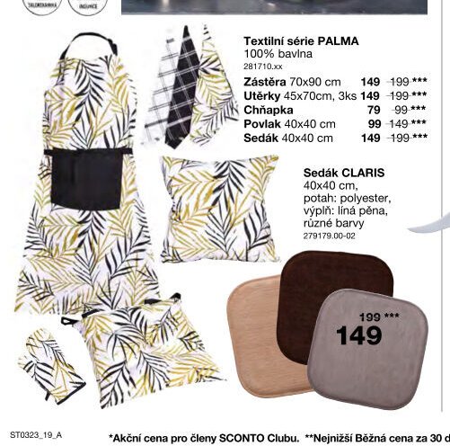 Textilní série PALMA