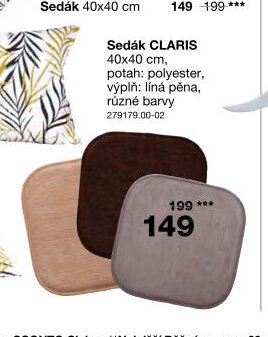 Sedák CLARIS