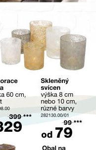 Skleněný svícen