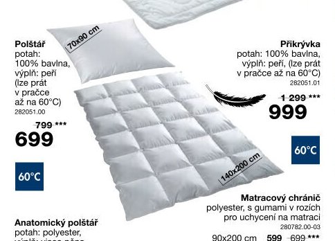 Polštář a Přikrývka péřová