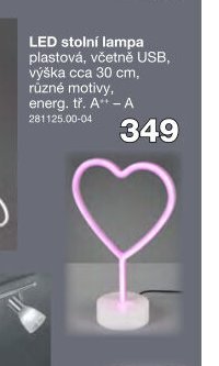 LED stolní lampa