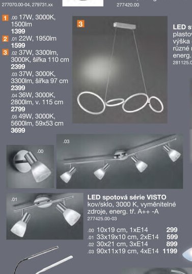 LED spotová série VISTO