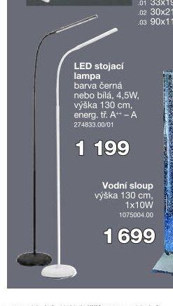 LED stojací lampa