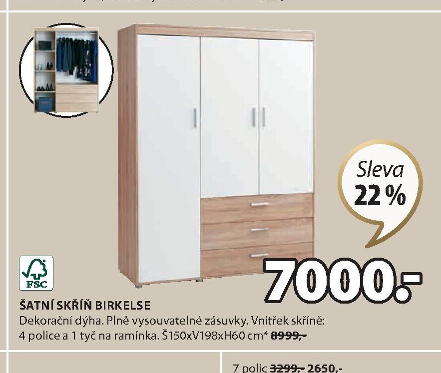 ŠATNÍ SKŘÍŇ BIRKELSE