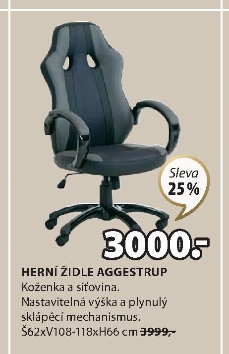 HERNÍ ŽIDLE AGGESTRUP