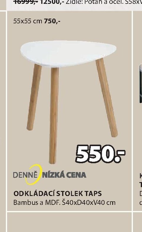 ODKLÁDACÍ STOLEK TAPS