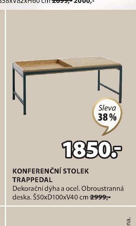 KONFERENČNÍ STOLEK TRAPPEDAL