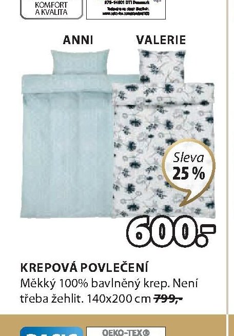 Krepové povlečení
