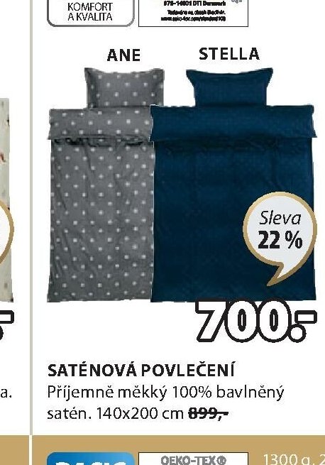 Saténové povlečení