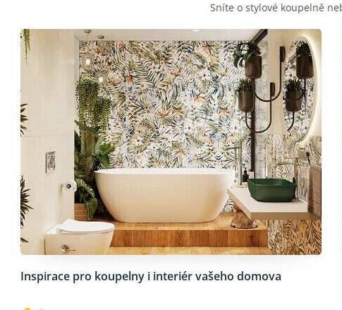Inspirace pro koupelny a interiér vašeho domova