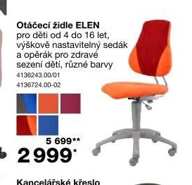 Otáčecí židle ELEN