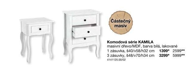 Komodová série KAMILA