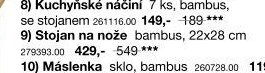 Stojan na nože bambus