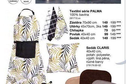 Textilní série PALMA