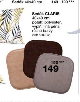Sedák CLARIS