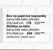 Box na papírové kapesníky