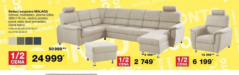 Sedací souprava MALAGA