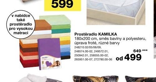 Prostěradlo KAMILKA