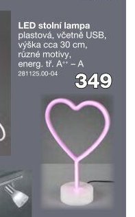LED stolní lampa