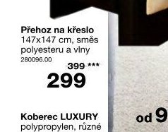 Přehoz na křeslo