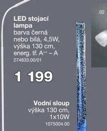 LED stojací lampa