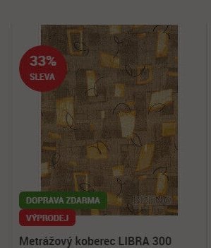 Metrážový koberec LIBRA 300